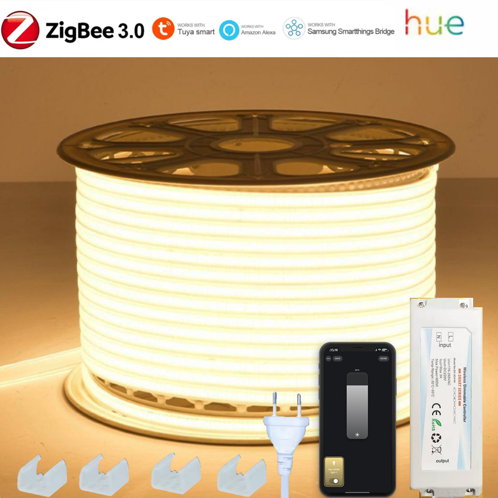 Outdoor Lighting Zigbee - EU 220V ZIGBEE 3.0 COB LED-Streifenlicht