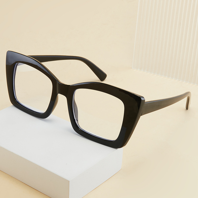 Outdoor Lighting Trends - Modische Lesebrille mit quadratischem Rahmen, Blaulichtfilter,