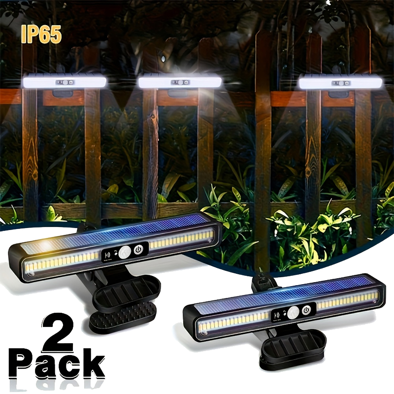 Outdoor Lighting Portable - Aufsteckbare Solar-Bewegungsmelderleuchten für den Außenbereich, wasserdicht,