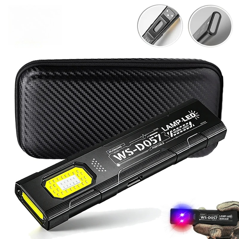 Outdoor Lighting House - LED-Schlüsselanhänger-Taschenlampe USB-C Wiederaufladbare Tragbare Fackel mit