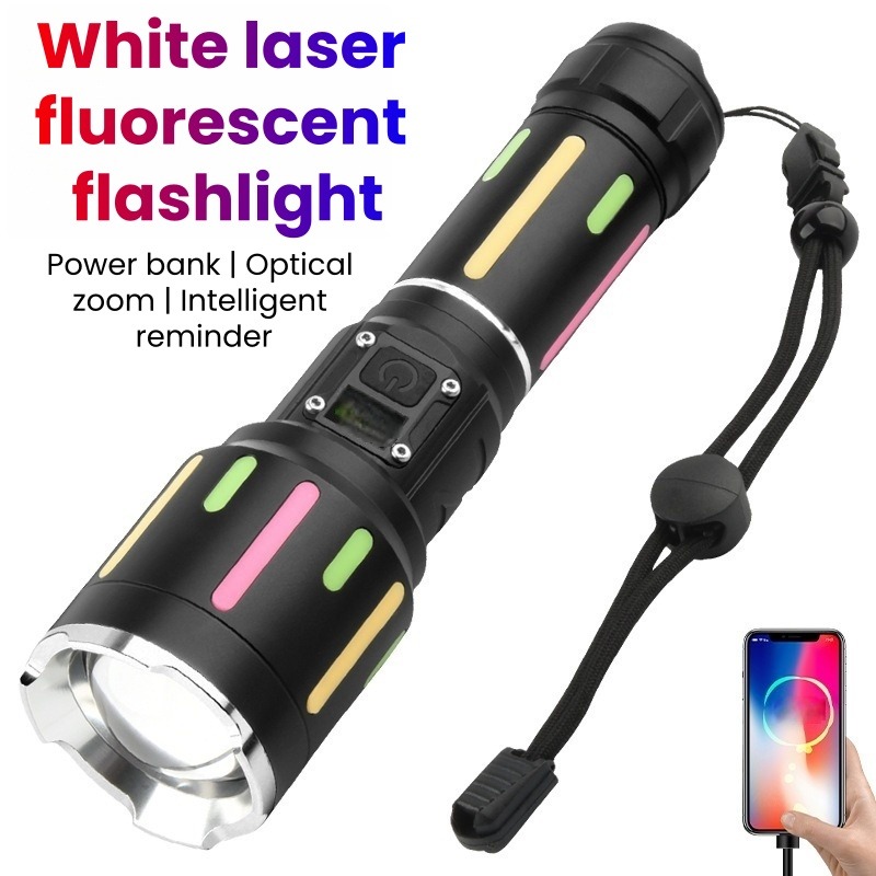 Outdoor Lighting Rechargeable - Hochleistungs-Weißlicht-Taschenlampe Wiederaufladbare Zoombare Reichweitenstarke Fackel für