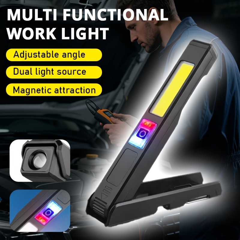 Outdoor Lighting Lowes - Wiederaufladbare LED-Taschenlampe, Arbeitsleuchte mit Magnet und