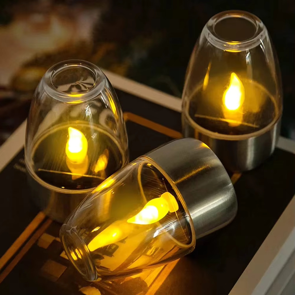 Outdoor Lighting Deck - LED Edelstahl Solar Kerze Lichter Außenterrasse