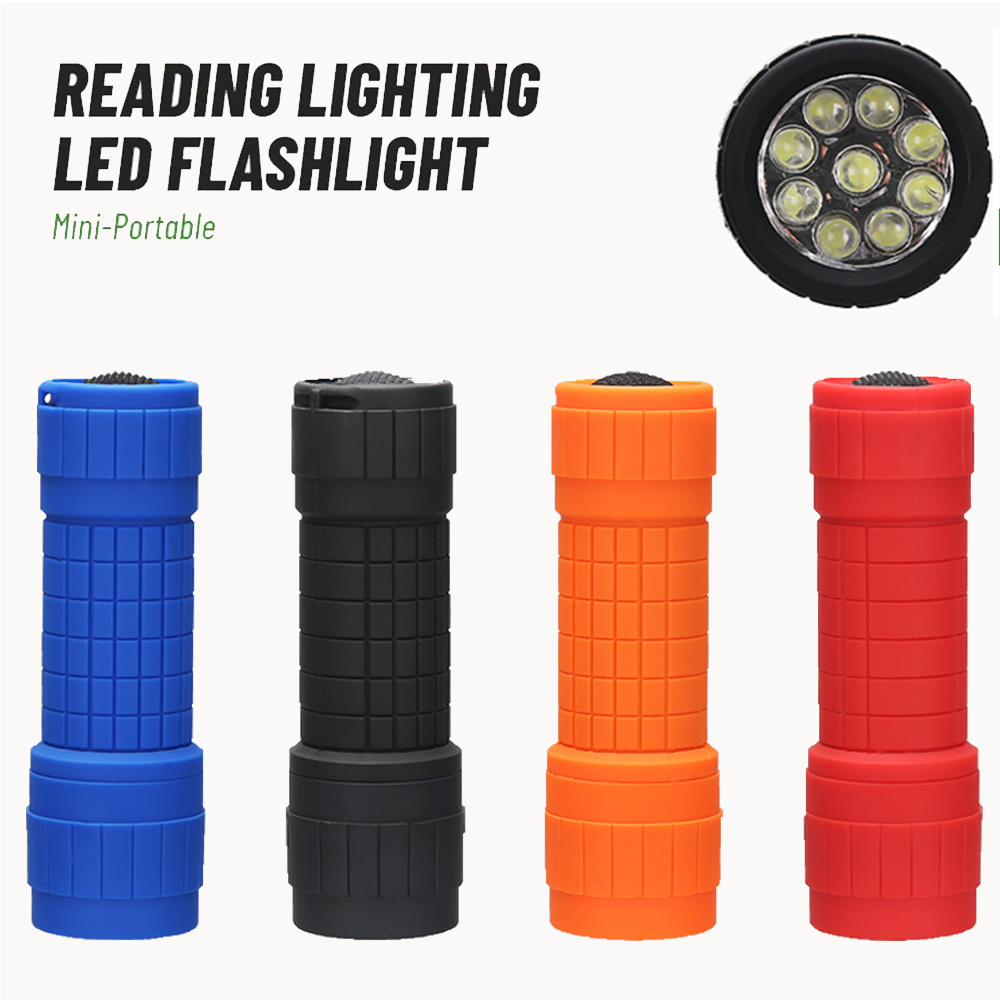 Outdoor Lighting Portable - Tragbare Mini-Taschenlampe mit neun XPE-Lampenperlen, starke