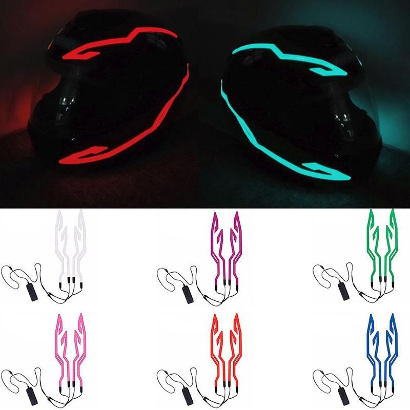 Waterproof Led Strip - 1 Satz wasserdichter Motorrad Fahrrad helm