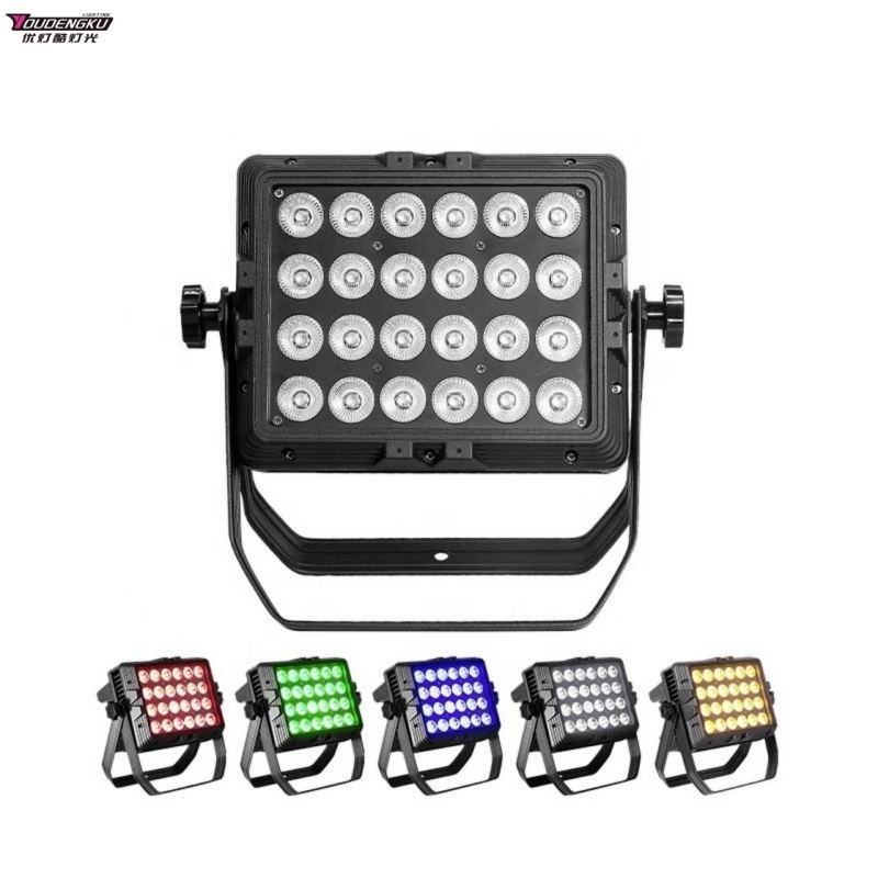 Outdoor Lighting Options - 4 Stück wasserdichte LED-City-Color-Wash-Leuchten 24x18W RGBWA