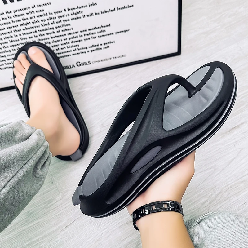 Outdoor Lighting Trends - Hohe Qualität Neue Männer Flip-Flops Hausschuhe