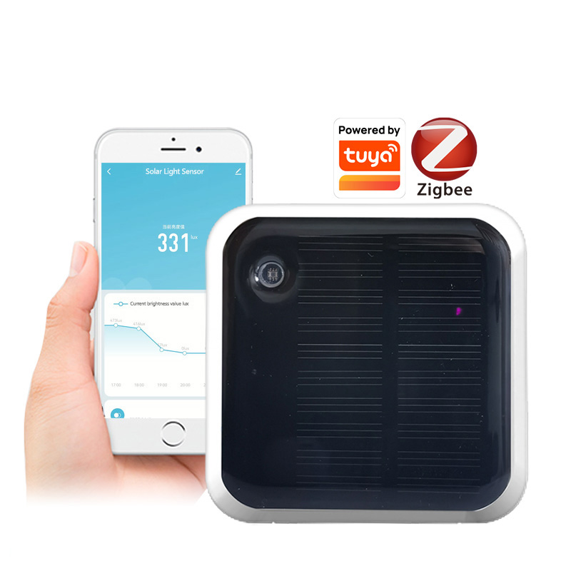 Outdoor Lighting Zigbee - 2026 Wasserdichter Außen-Helligkeitsdetektor mit Echtzeit-Luminanzüberwachung Solar-Lichtsensor