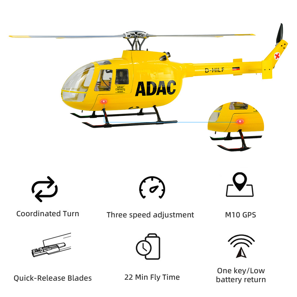 FLY WING BO105 Maßstabsgetreue – Outdoor Lighting Options Bewertung und Preis