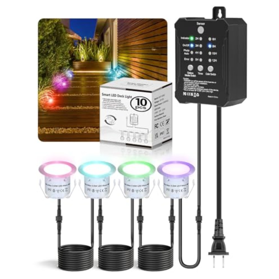 RGB-Terrassenbeleuchtungs-Set  – Outdoor Lighting Kits Low Voltage Bewertung und Preis
