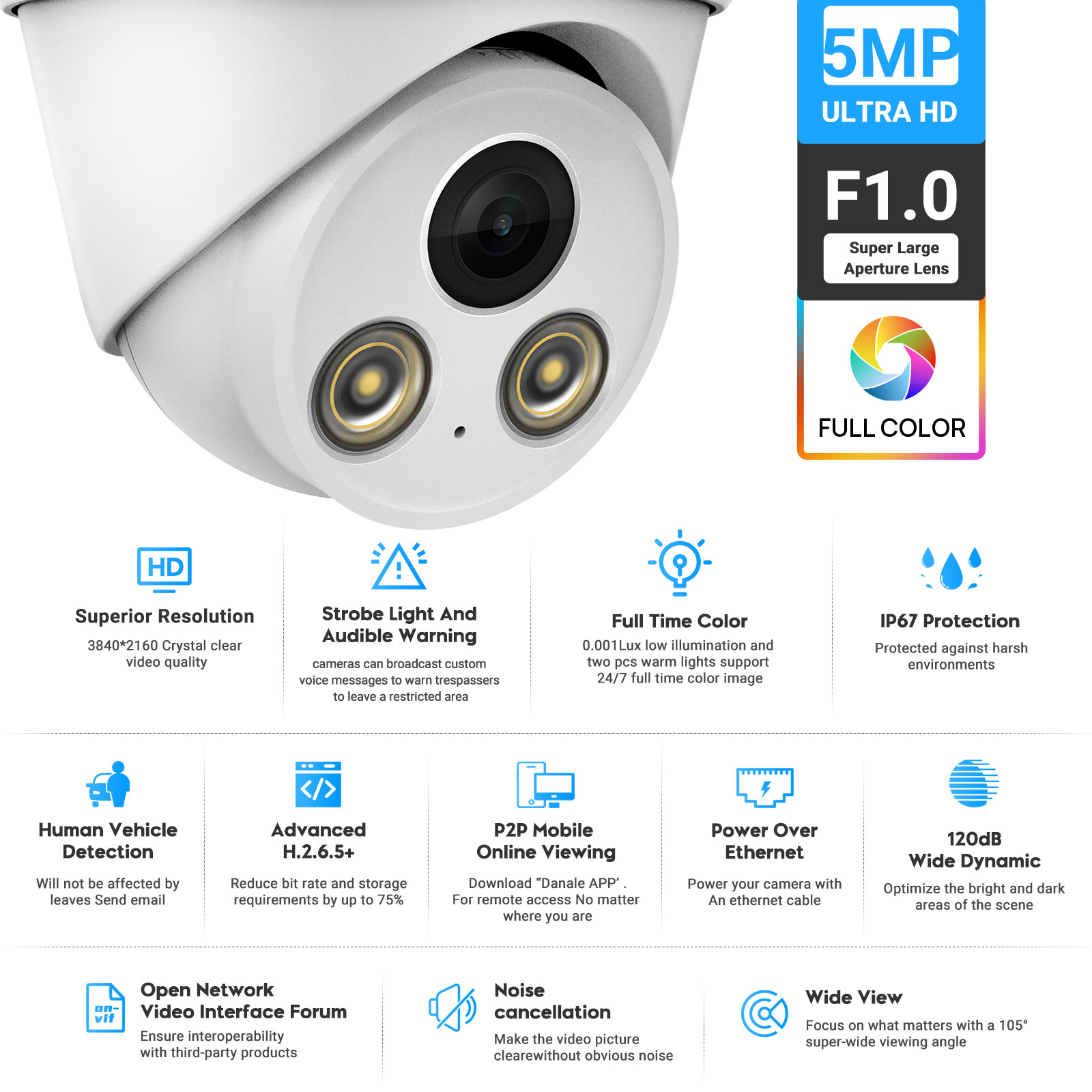 VIKYLIN 5MP Vollfarb-Nachtsich – Outdoor Lighting Options Bewertung und Preis