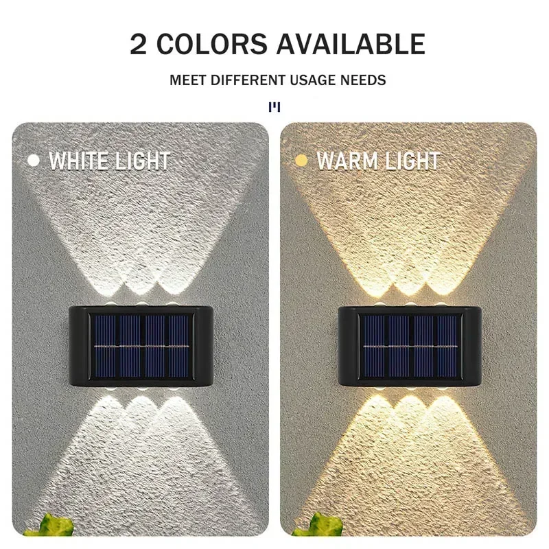 LED Solarleuchte für Außen, Wa – Outdoor Lighting Sconce Bewertung und Preis
