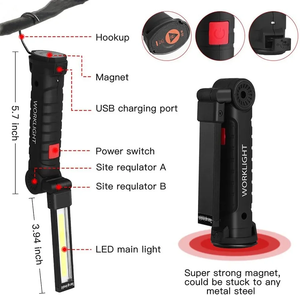 Tragbare COB-LED-Taschenlampe, – Outdoor Lighting Portable Bewertung und Preis