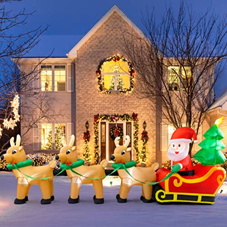 Aufblasbare Weihnachtsdekorati – Outdoor Lighting On Trees Bewertung und Preis