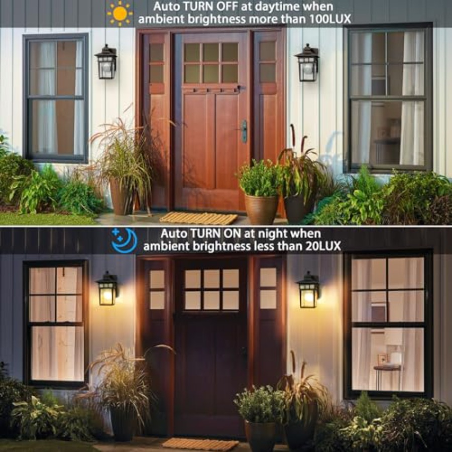 Außenleuchte mit GFCI-Steckdos – Outdoor Lighting Sconce Bewertung und Preis