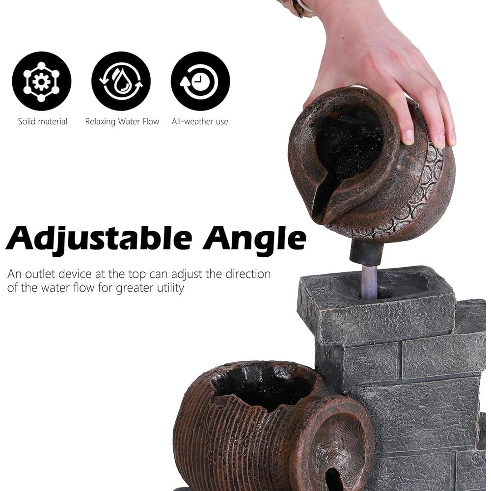 6-stufiger Gartenbrunnen aus K – Outdoor Lighting Deck Bewertung und Preis