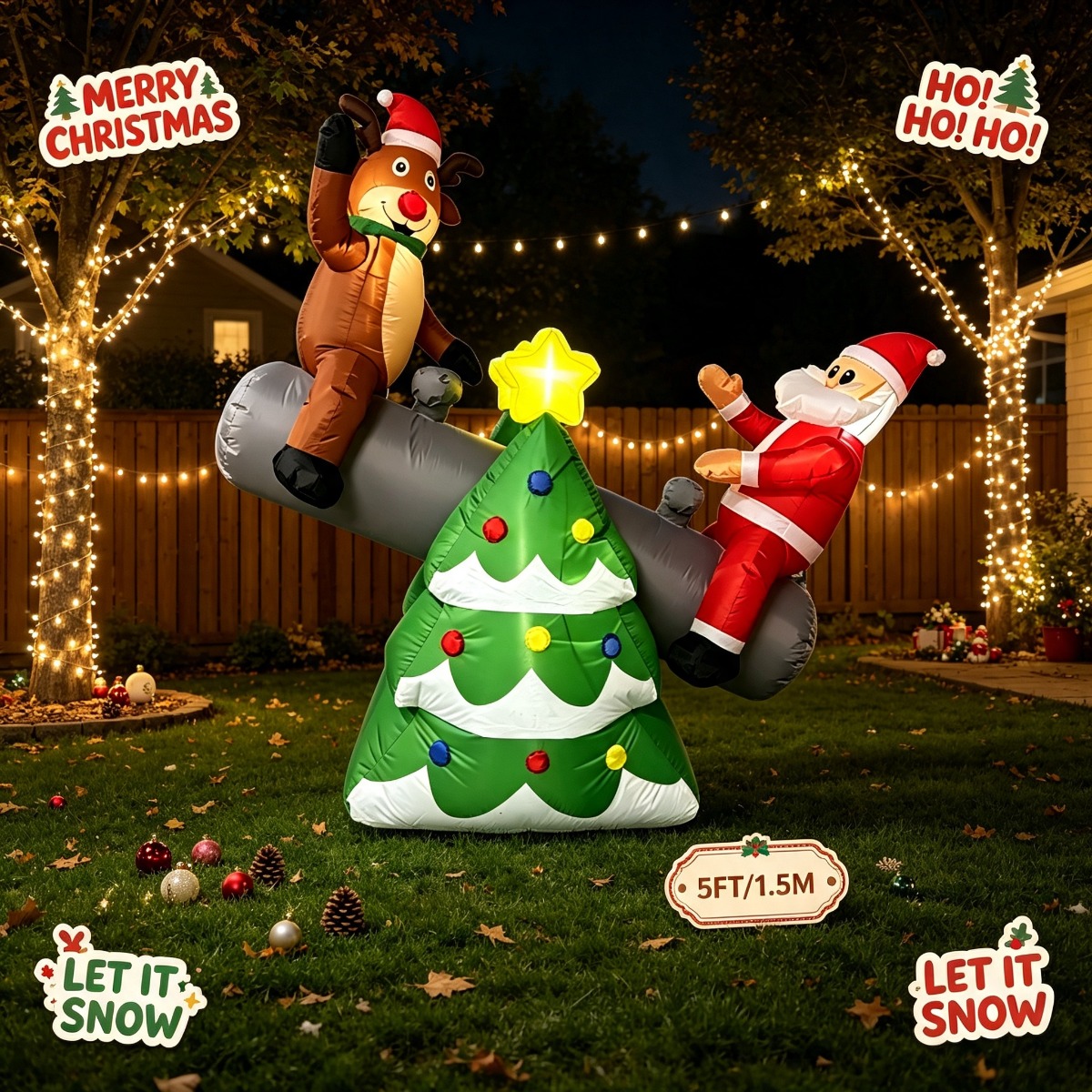 Weihnachtliche aufblasbare Spi – Outdoor Lighting On Trees Bewertung und Preis