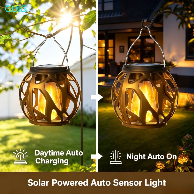 1/2/4er-Pack Solar-Hängeflamme – Outdoor Lighting On Trees Bewertung und Preis