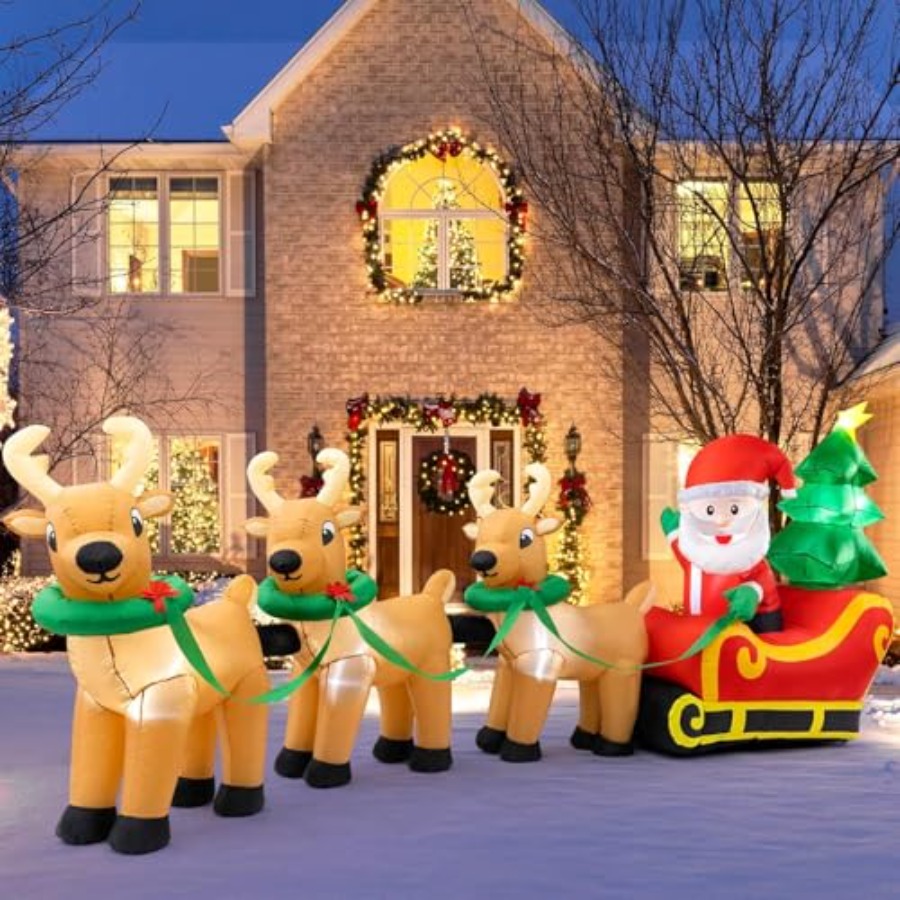 Aufblasbare Weihnachtsdekorati – Outdoor Lighting On Trees Bewertung und Preis
