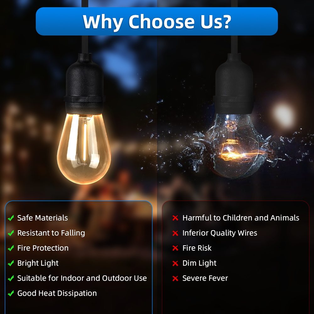 Outdoor-Garten-Lichterkette, w – Outdoor Lighting Options Bewertung und Preis