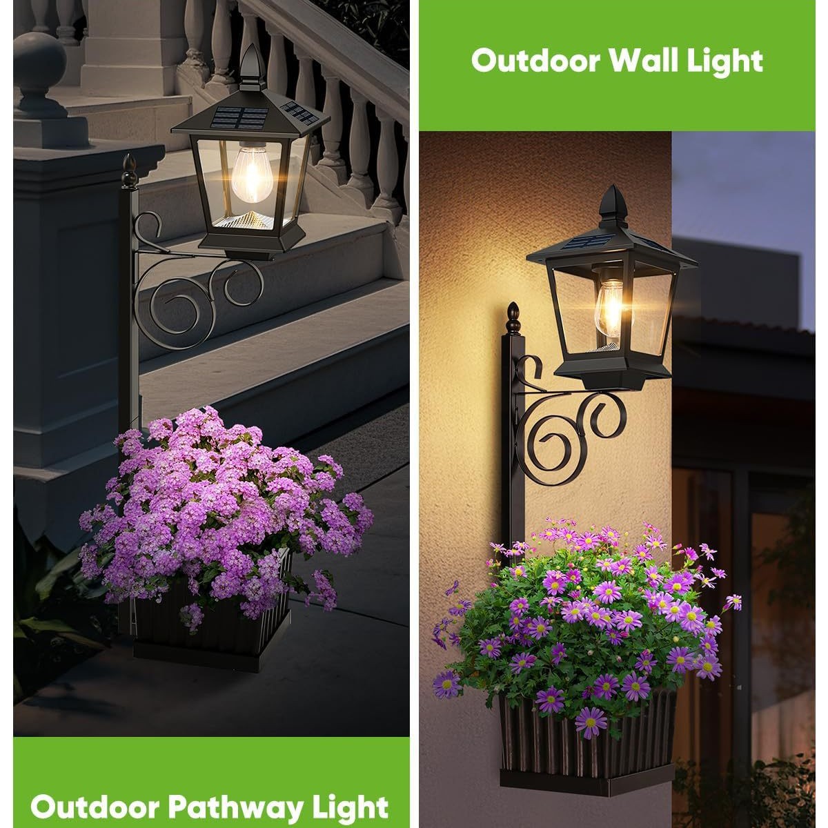 2-in-1 Solar-Pflanzgefäßlampe, – Outdoor Lighting Rechargeable Bewertung und Preis