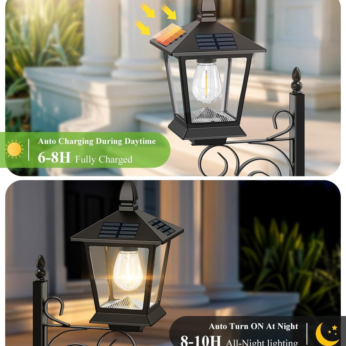 2-in-1 Solar-Pflanzgefäßlampe, – Outdoor Lighting Rechargeable Bewertung und Preis