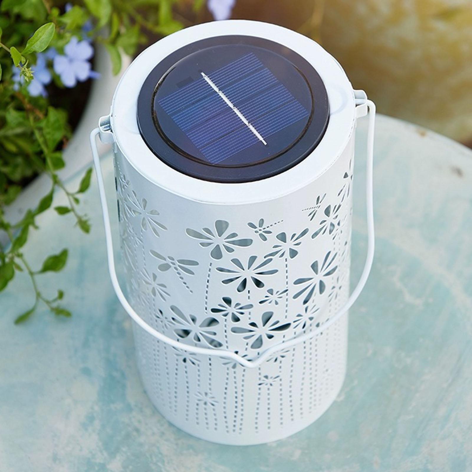 Solarlaternen, bunte Metall-Bl – Outdoor Lighting House Bewertung und Preis