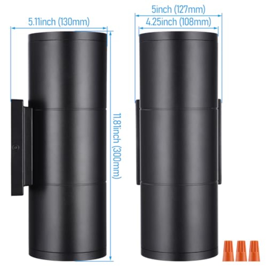 3000K LED Zylinder-Wandleuchte – Outdoor Lighting Sconce Bewertung und Preis