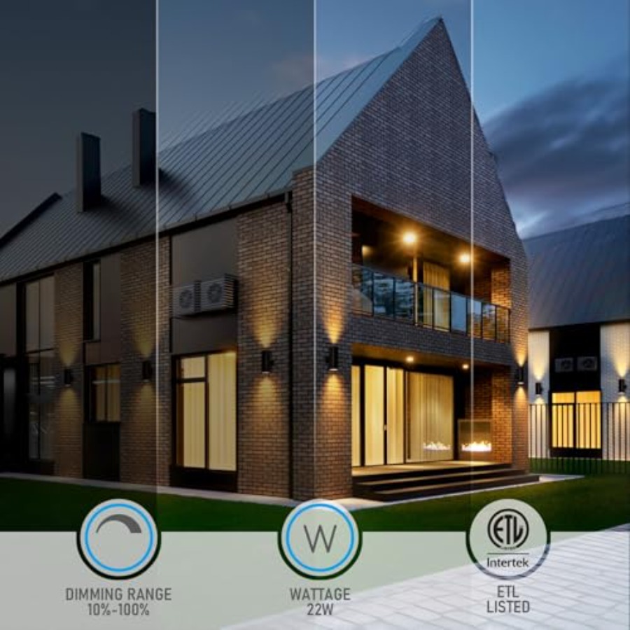 3000K LED Zylinder-Wandleuchte – Outdoor Lighting Sconce Bewertung und Preis