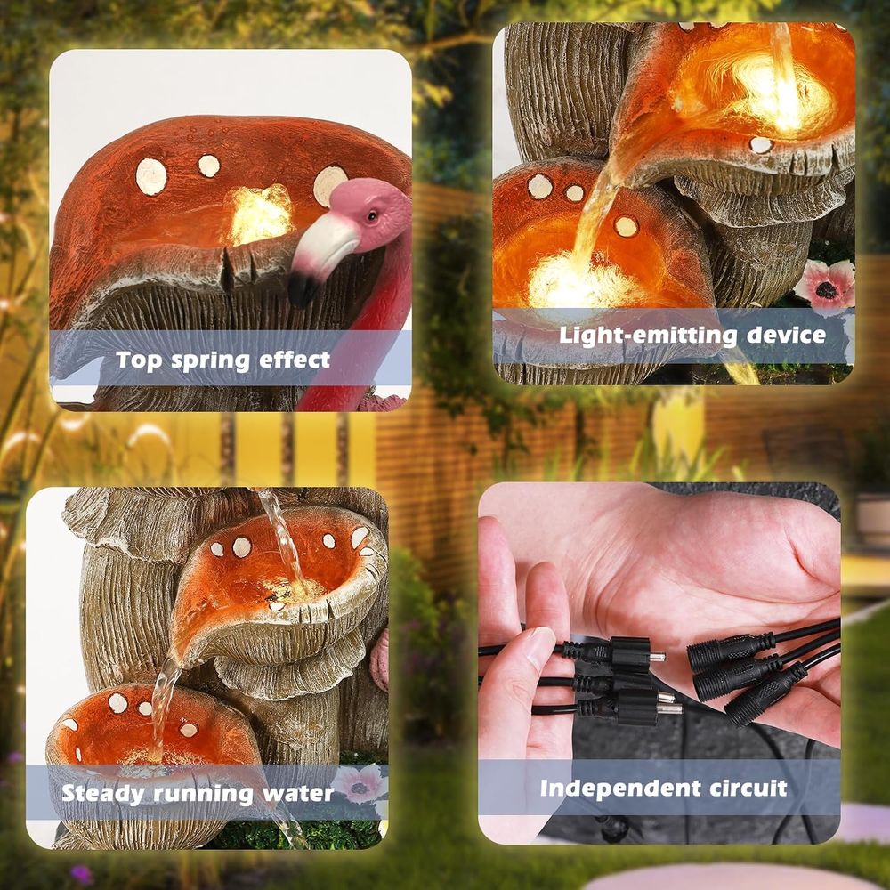 5-stufiger Wasserbrunnen für d – Outdoor Lighting Deck Bewertung und Preis