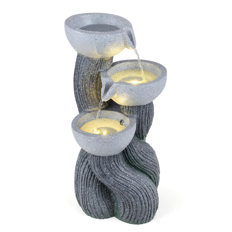 3-stufiger Outdoor-Wasserbrunn – Outdoor Lighting Deck Bewertung und Preis