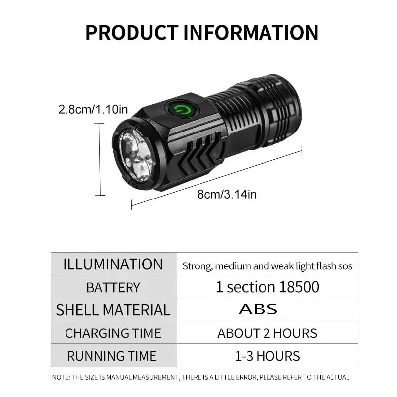 Mini-3LED-Taschenlampe mit Sti – Outdoor Lighting Lowes Bewertung und Preis