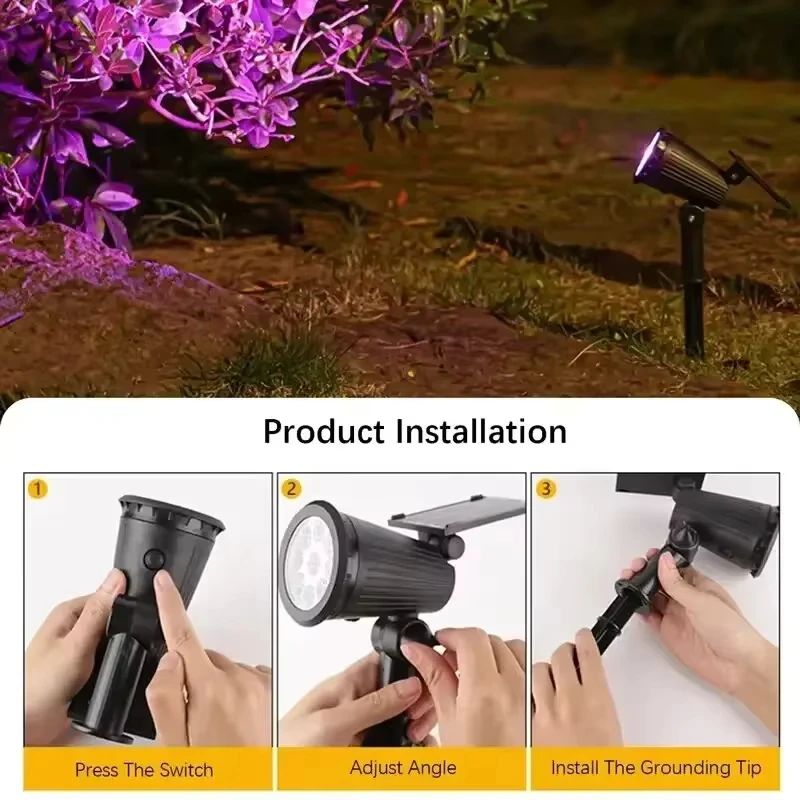 Solar-LED-Strahler, 9 LED-Auße – Outdoor Lighting On Trees Bewertung und Preis